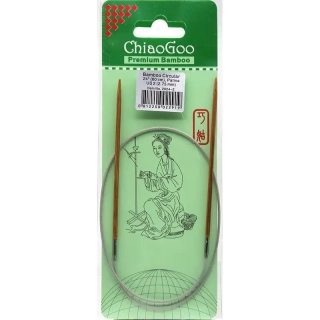 ChiaoGoo Fixní Kruhové Bambusové jehlice 60 cm 2,75mm