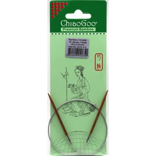 ChiaoGoo Fixní Kruhové Bambusové jehlice 40 cm 3mm