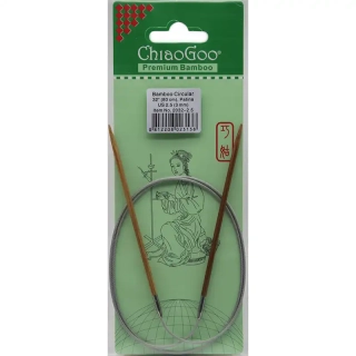 ChiaoGoo Fixní Kruhové Bambusové jehlice 80 cm 3mm