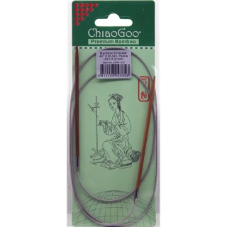 ChiaoGoo Fixní Kruhové Bambusové jehlice 100 cm 3mm