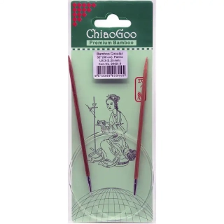 ChiaoGoo Otočné 360° Kruhové Bambusové jehlice 80 cm 3,25mm