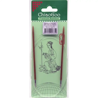 ChiaoGoo Otočné 360° Kruhové Bambusové jehlice 100 cm 3,25mm