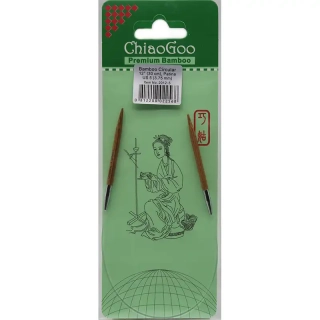 ChiaoGoo Otočné 360° Kruhové Bambusové jehlice 30 cm 3,75mm