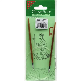 ChiaoGoo Otočné 360° Kruhové Bambusové jehlice 80 cm 4mm
