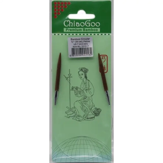 ChiaoGoo Otočné 360° Kruhové Bambusové jehlice 30 cm 4,5mm