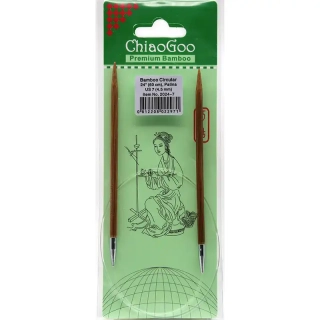 ChiaoGoo Otočné 360° Kruhové Bambusové jehlice 60 cm 4,5mm