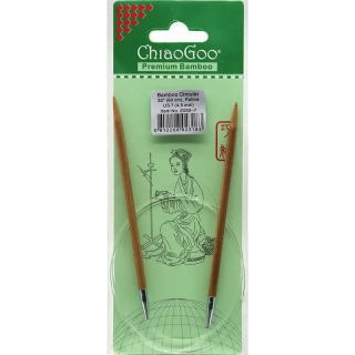 ChiaoGoo Otočné 360° Kruhové Bambusové jehlice 80 cm 4,5mm