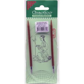 ChiaoGoo Otočné 360° Kruhové Bambusové jehlice 100 cm 4,5mm