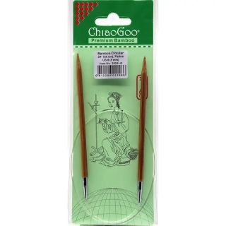 ChiaoGoo Otočné 360° Kruhové Bambusové jehlice 60 cm 5mm