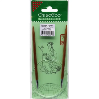 ChiaoGoo Otočné 360° Kruhové Bambusové jehlice 80 cm 5mm