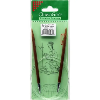 ChiaoGoo Otočné 360° Kruhové Bambusové jehlice 80 cm 5,5mm