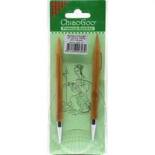 ChiaoGoo Otočné 360° Kruhové Bambusové jehlice 60 cm 9mm