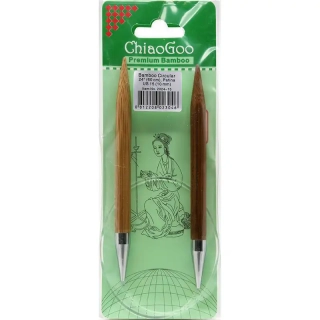ChiaoGoo Otočné 360° Kruhové Bambusové jehlice 60 cm 10mm