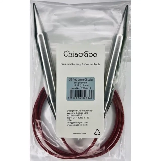ChiaoGoo Lace Kruhové Fixní Jehlice 150Cm 15mm