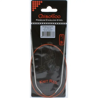 ChiaoGoo Knit Red ergonomické fixní kruhové jehlice 60 Cm 2,75mm