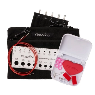 ChiaoGoo Set vyměnitelných jehlic Twist RED MINI Set 10Cm