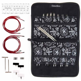 ChiaoGoo Set vyměnitelných jehlic Twist RED Lace Complete 13Cm