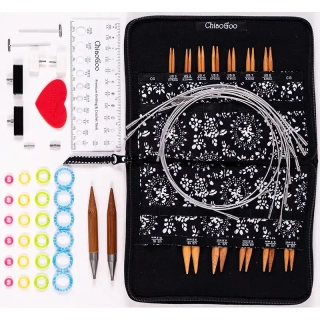 ChiaoGoo Set vyměnitelných jehlic SPIN Bamboo Complete 13Cm