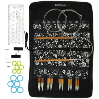 ChiaoGoo Set vyměnitelných jehlic SPIN Bamboo Large 13Cm