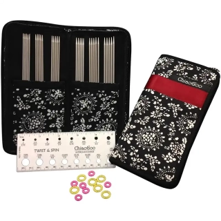 ChiaoGoo Set ponožkových jehlic z nerezové oceli 15Cm