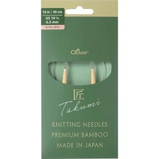 Clover kruhové otočné fixní jehlice Pro Takumi 40cm 6,5mm