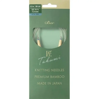 Clover kruhové otočné fixní jehlice Pro Takumi 80cm 7mm