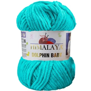 HIMALAYA Příze Dolphin Baby 80386 Sytá tyrkysová