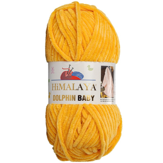 HIMALAYA Příze Dolphin Baby 80368 tmavší žlutá