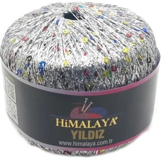 Himalaya Yildiz 58103 Stříbrná s barevnými flitry