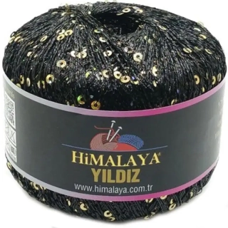 Himalaya Yildiz 58110 Černá se zlatými flitry