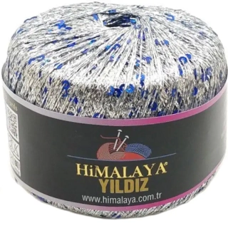 Himalaya Yildiz 58114 Stříbrná s modrými flitry