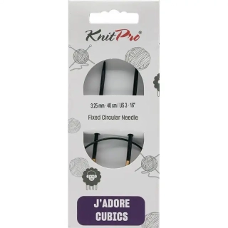 KnitPro J’adore Cubics Kruhové Fixní Jehlice 40 Cm 3,25mm