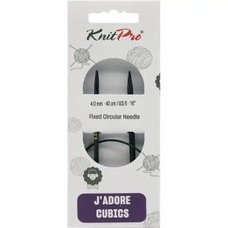 KnitPro J’adore Cubics Kruhové Fixní Jehlice 40 Cm 4mm