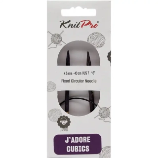 KnitPro J’adore Cubics Kruhové Fixní Jehlice 40 Cm 4,5mm