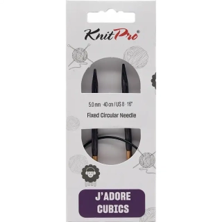 KnitPro J’adore Cubics Kruhové Fixní Jehlice 40 Cm 5,5mm