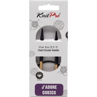 KnitPro J’adore Cubics Kruhové Fixní Jehlice 40 Cm 6mm