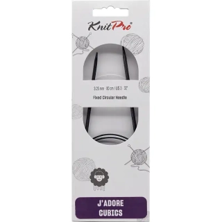 KnitPro J’adore Cubics Kruhové Fixní Jehlice 80 Cm 3,25mm