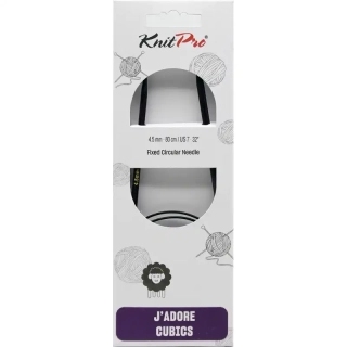 KnitPro J’adore Cubics Kruhové Fixní Jehlice 80 Cm 4,5mm