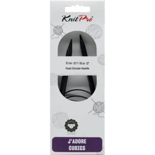 KnitPro J’adore Cubics Kruhové Fixní Jehlice 80 Cm 8mm