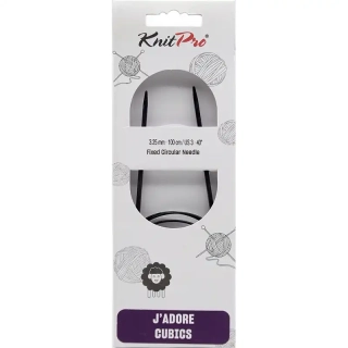 KnitPro J’adore Cubics Kruhové Fixní Jehlice 100 Cm 3,25mm