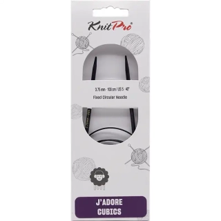 KnitPro J’adore Cubics Kruhové Fixní Jehlice 100 Cm 3,75mm