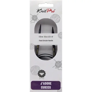 KnitPro J’adore Cubics Kruhové Fixní Jehlice 100 Cm 5,5mm