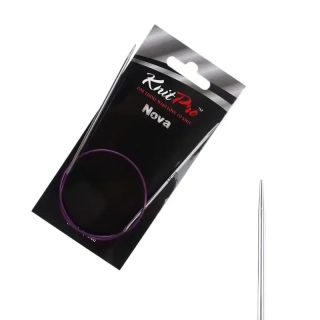 KnitPro Nova kruhové kovové fixní jehlice 2mm 40cm