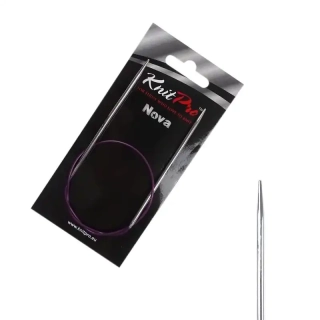 KnitPro Nova kruhové kovové fixní jehlice 2,5mm 40cm