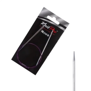 KnitPro Nova kruhové kovové fixní jehlice 3mm 40cm