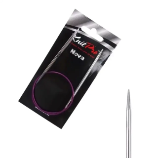 KnitPro Nova kruhové kovové fixní jehlice 3,5mm 40cm