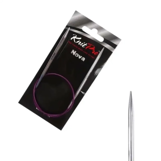 KnitPro Nova kruhové kovové fixní jehlice 3,75mm 40cm
