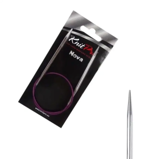 KnitPro Nova kruhové kovové fixní jehlice 4,5mm 40cm