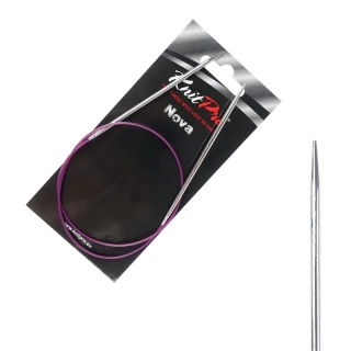 KnitPro Nova kruhové kovové fixní jehlice 2,5mm 50cm