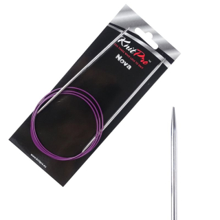 KnitPro Nova kruhové kovové fixní jehlice 2,75mm 100cm